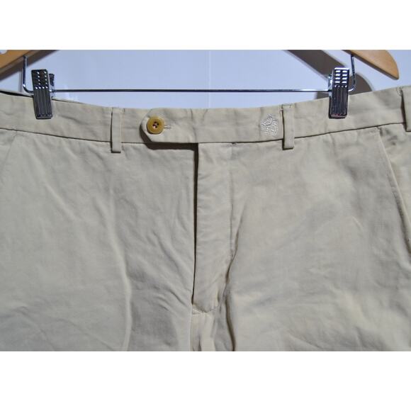 Nat Nast Men's Lux Originals Khaki Silk Cotton Blend Shorts Size 38 - Picture 7 of 11